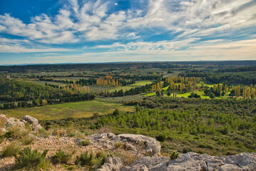 Fototapeta premium Landschaft in den Alpilles ind er Provence