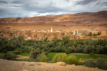 dades valley, morocco, oasis, adobe, kasbahs, north africa, high atlas mountains