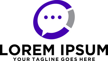 Social Media chat logo design