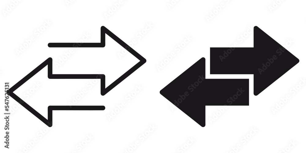 Fototapete ofvs231 outlinefilledvectorsign ofvs - transfer vector icon . isolated transparent . arrows . data e