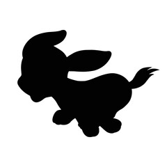 Dog silhouette vector isolated on white background animals silhouette set coloring book kids