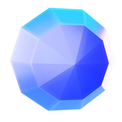 3d holographic colorful glass morphism sphere png element. Cold purple color light effect.