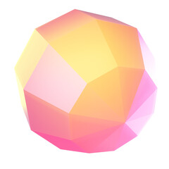 3d holographic colorful glass morphism sphere png element. Peach color light effect.