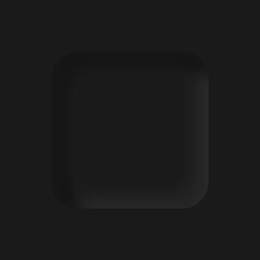 Black Neumorphism soft UI Design for Web design, Application UI and more, Blank button, Vector.