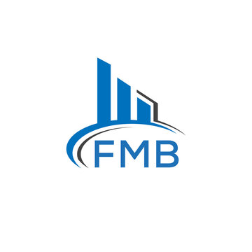 FMB letter logo. FMB blue image. FMB Monogram logo design for entrepreneur and business. FMB best icon.	
