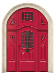 Fototapeta na wymiar Entrance classic doors for the house