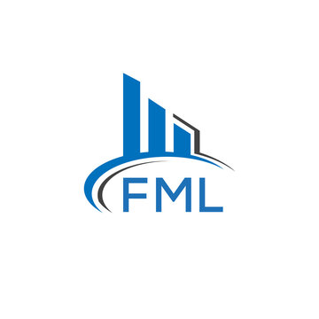 FML letter logo. FML blue image. FML Monogram logo design for entrepreneur and business. FML best icon.	
