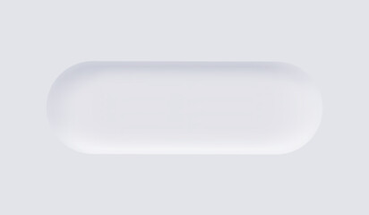 White Neumorphism soft UI Design for Web design, Application UI and more, Blank button, Vector.
