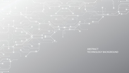 Abstract technology background, Illustration, Hi-tech communication concept innovation background, science and technology digital background