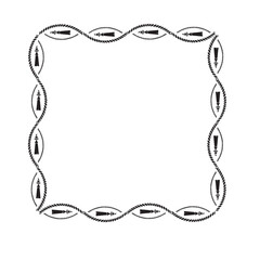 Frame, in the style of an ornament, Vector illustration eps 10, Art.	