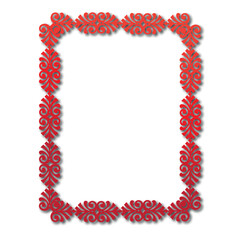 Frame, in the style of an ornament, Vector illustration eps 10, Art.	