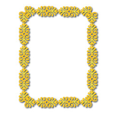 Frame, in the style of an ornament, Vector illustration eps 10, Art.	