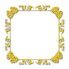 Frame, in the style of an ornament, Vector illustration eps 10, Art.	