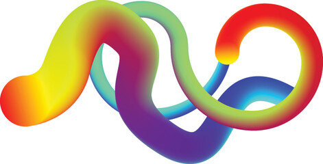 Vector Illustration .Fluid gradient. Spiral Logo . Design element . Abstract liquid shape .