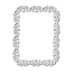 Frame, in the style of an ornament, Vector illustration eps 10, Art.	