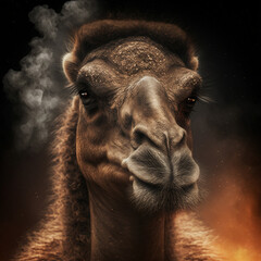 portrait of a Dark-Brown Camel
