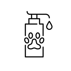 Pet wash icon. Pixel perfect, editable stroke line 