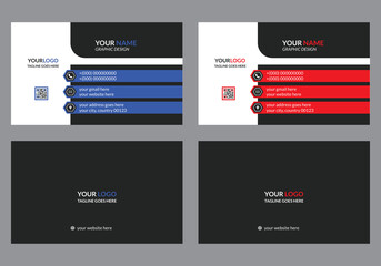 Modern business card template and creative.