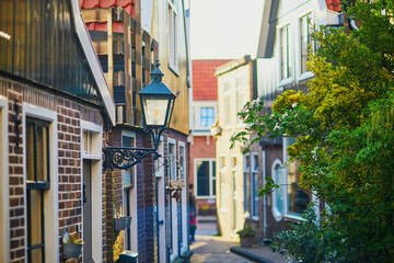 Fototapeta na wymiar Scenic view of picturesque village of Volendam, North Holland, Netherlands