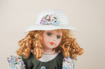 Vintage porcelain doll