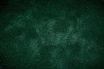 Fototapeta na wymiar Green Chalkboard. Chalk texture school board display for background. chalk traces erased with copy space for add text or graphic design. Backdrop of Education concepts