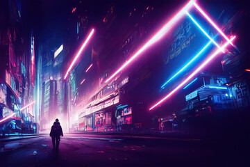 night scene of the city