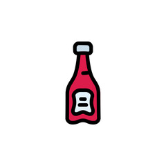 sauce vector icon. food and beverage icon filled line style. perfect use for logo, presentation, application, website, and more. icon design color style