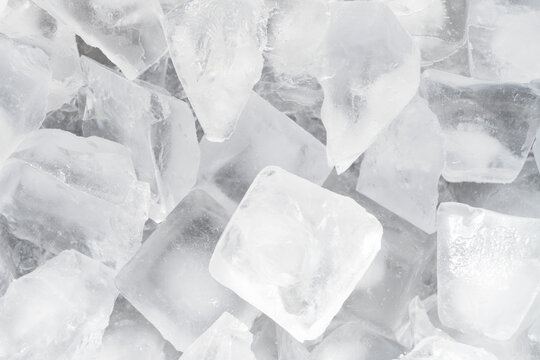 Ice cubes background texture. Background with ice cubes pattern.