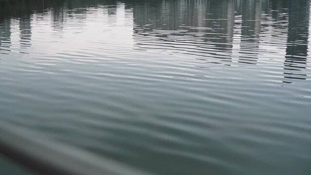 Buildings reflecting on the surface of tha lake water