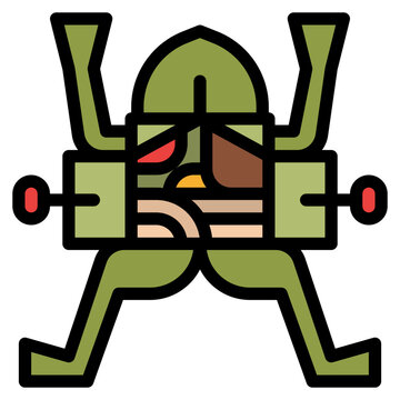 dissect frog biology science icon