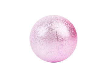 Pink sparkling ball with highlights.
