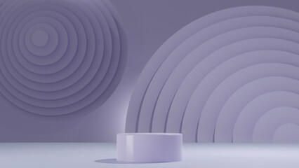 Obraz premium Abstract futuristic podium. Modern abstract 3d rendered background.