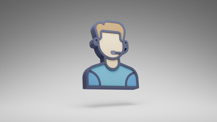 3D Icon Customer
