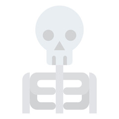 skeleton body glost science icon