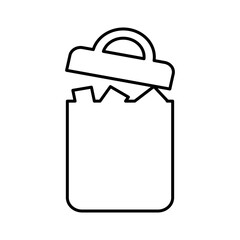 Garbage Icon in Line Style