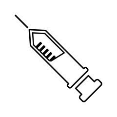 Syringe Icon in Line Style