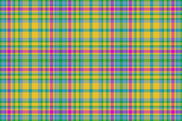 Plaid fabric textile. Tartan texture vector. Check seamless pattern background.