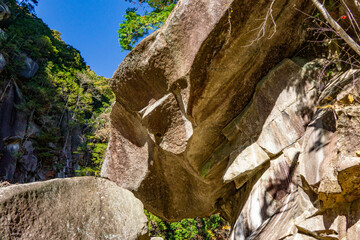 山梨県　昇仙峡の石門