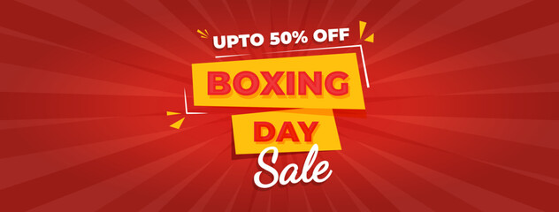 Boxing Day Sale Offer Banner Template