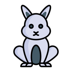 Squirrel, animal, life icon in modern style for website mobile logo app UI design. simple vector icon. 