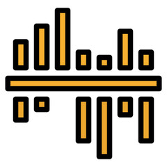 sound waves music sound control icon