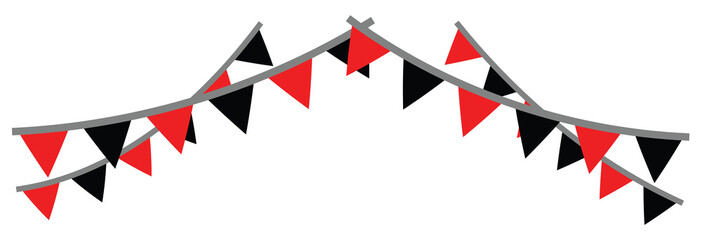 Obraz premium Paper Bunting Black Friday Flags
