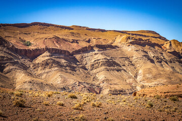 canyon, valley of roses, morocco, oasis, river, m'goun, high atlas mountains, north africa,