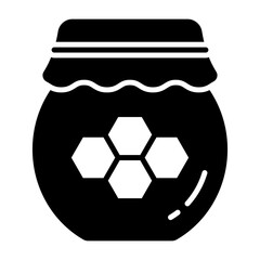 Honey, sweet, food icon in modern style for website mobile logo app UI design. simple vector icon. 