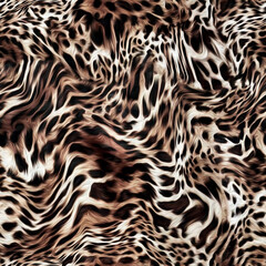 Seamless leopard pattern, abstract leopard texture.