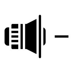 decrease sound speaker audio icon