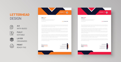 Professional business letterhead corporate identity stylish company invoice and cover design a4 size 