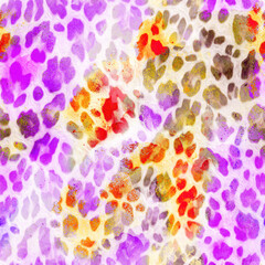 Seamless leopard pattern, abstract leopard texture.