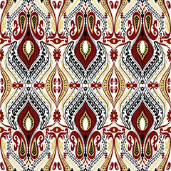 Seamless ornament pattern, indian style, carpet pattern, aztec pattern.