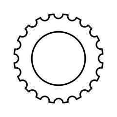 Gear Icon in Line Style